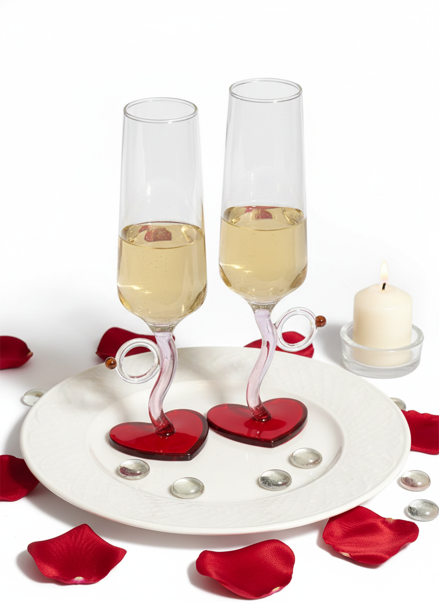 Love Champagne Glasses