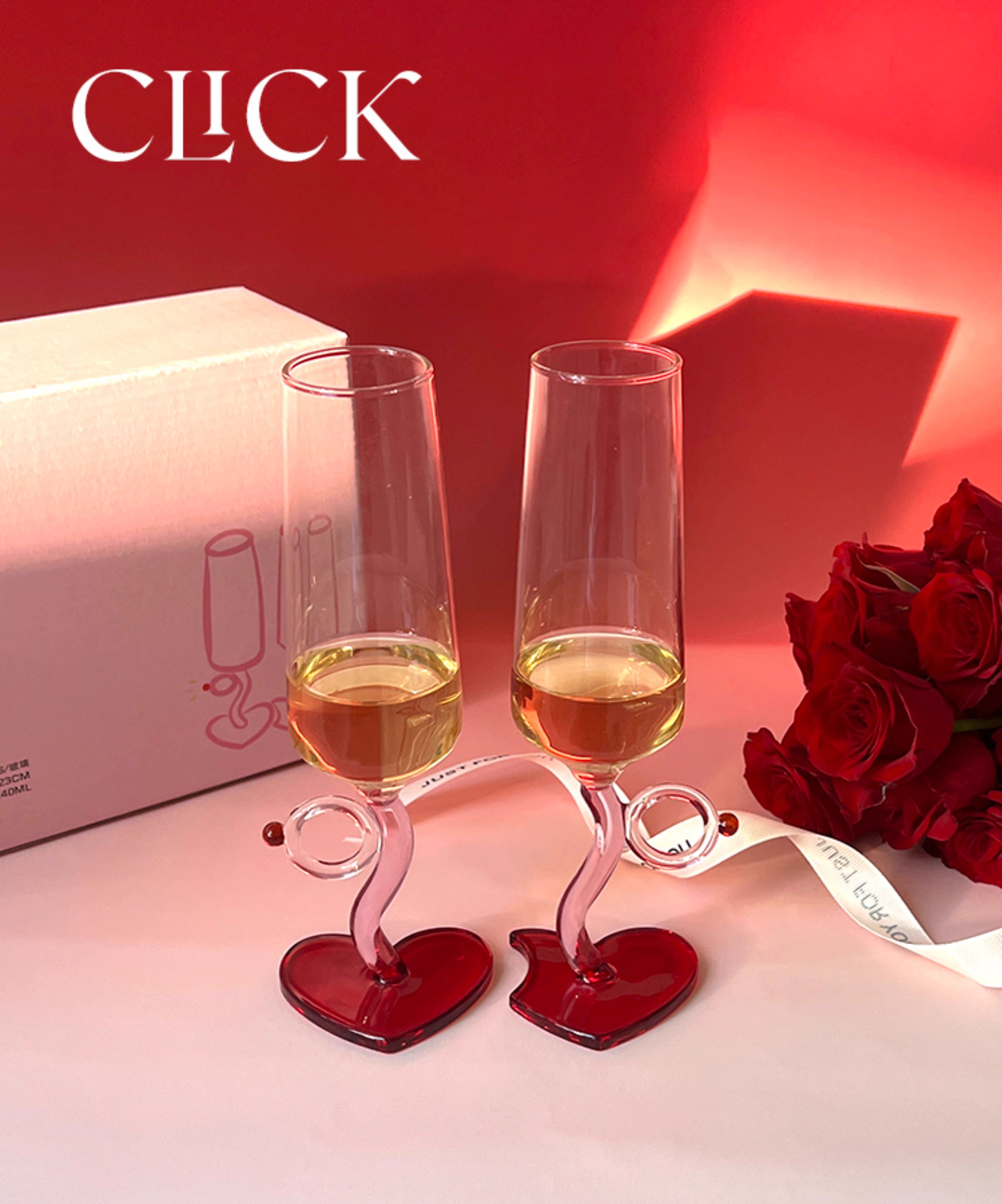 Love Champagne Glasses