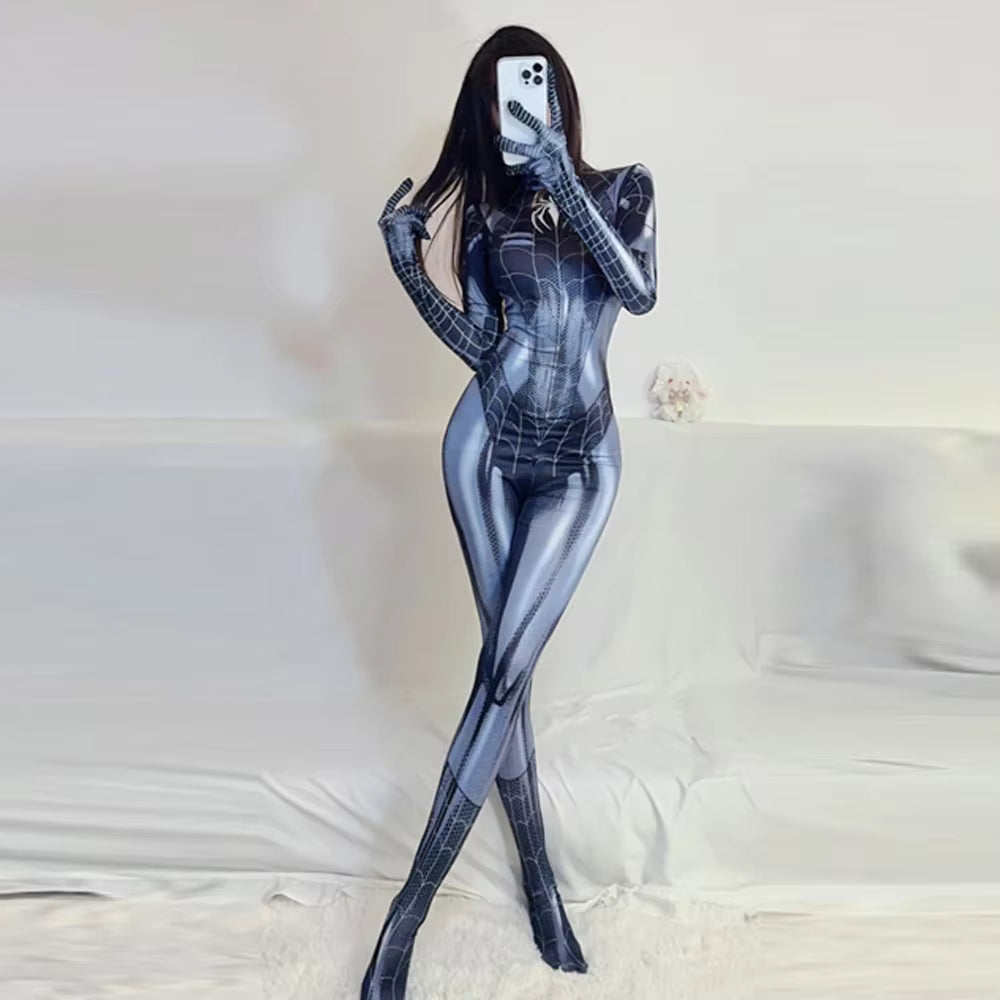Spider Man Cosplay Bodysuit – Women & Girls Avengers / Venom Style