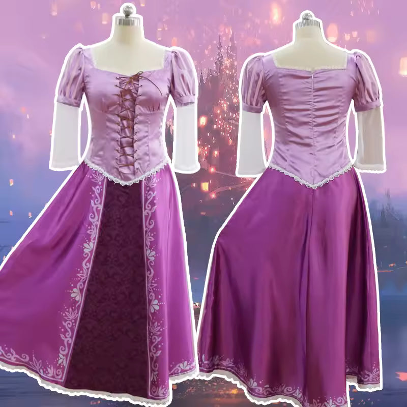 Rapunzel Long-Hair Princess Cosplay Costume