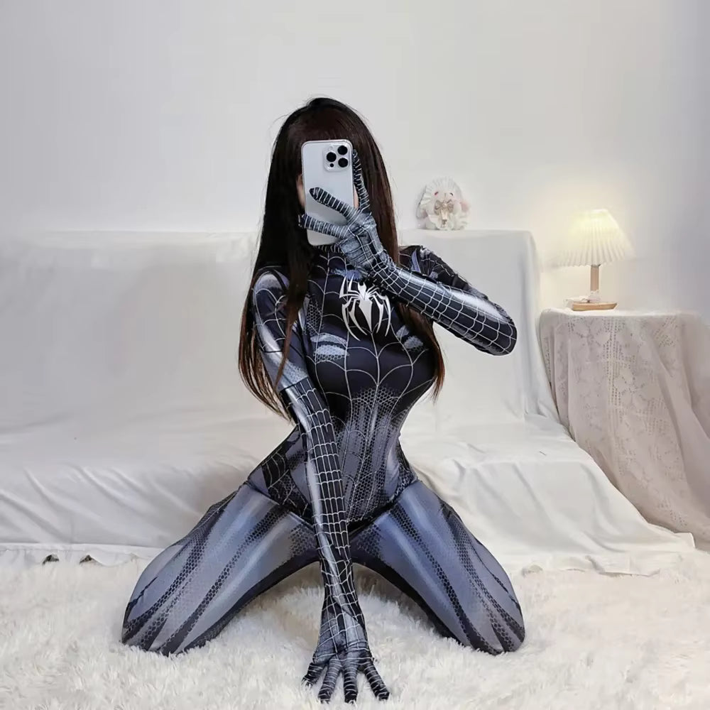 Spider Man Cosplay Bodysuit – Women & Girls Avengers / Venom Style