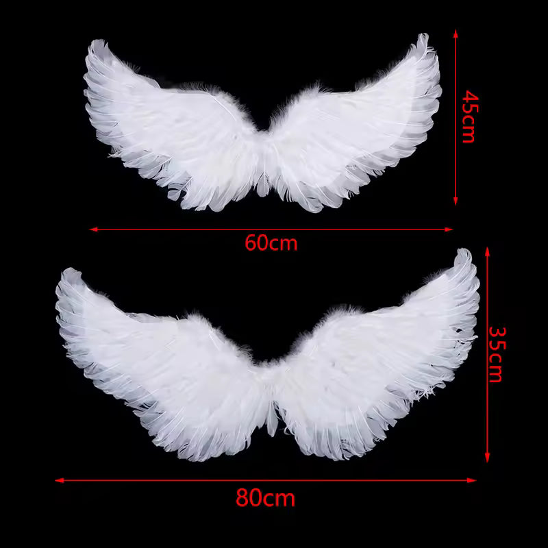Ethereal Angel Feather Wings – Kids & Adult Party Cosplay Wings