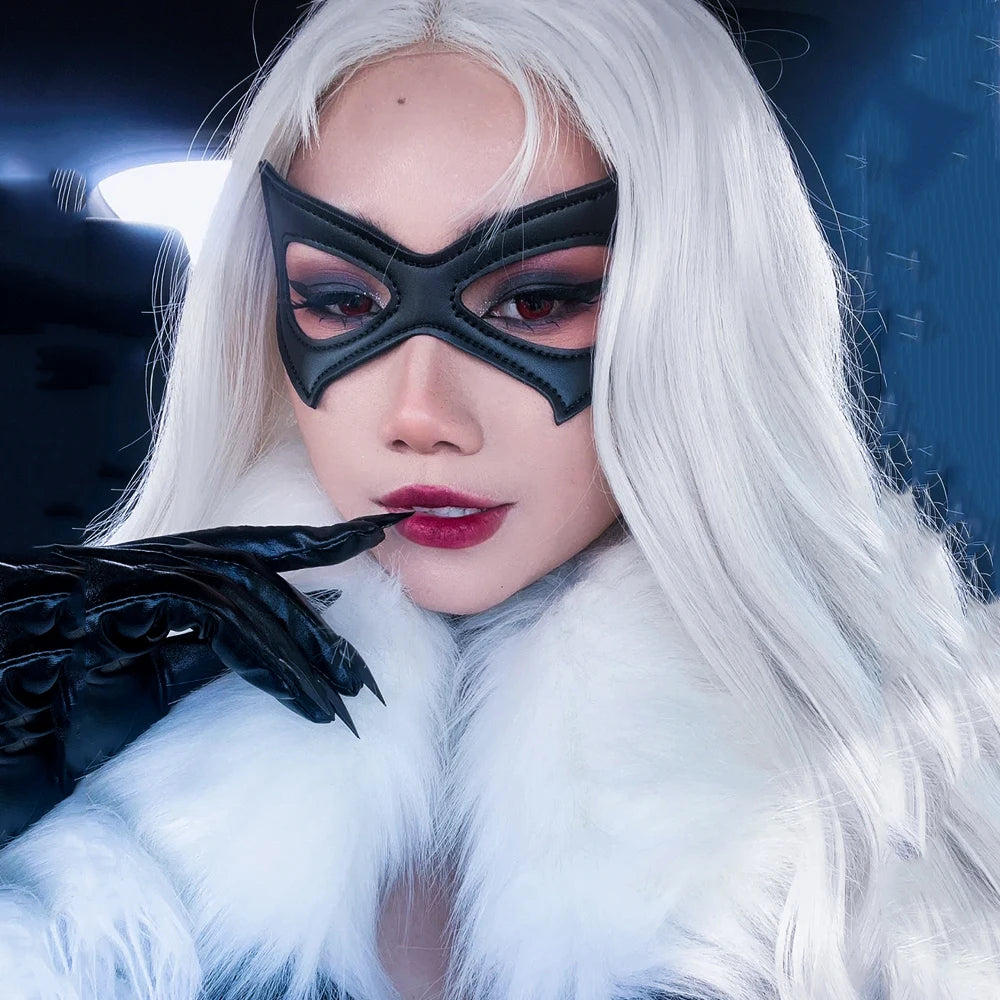Black Gothic Cat Eye Mask – Masquerade & Cosplay Accessory