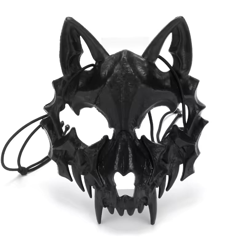 Fierce Half Face Mask Collection — Dragon, Wolf, Tengu & Skull Styles
