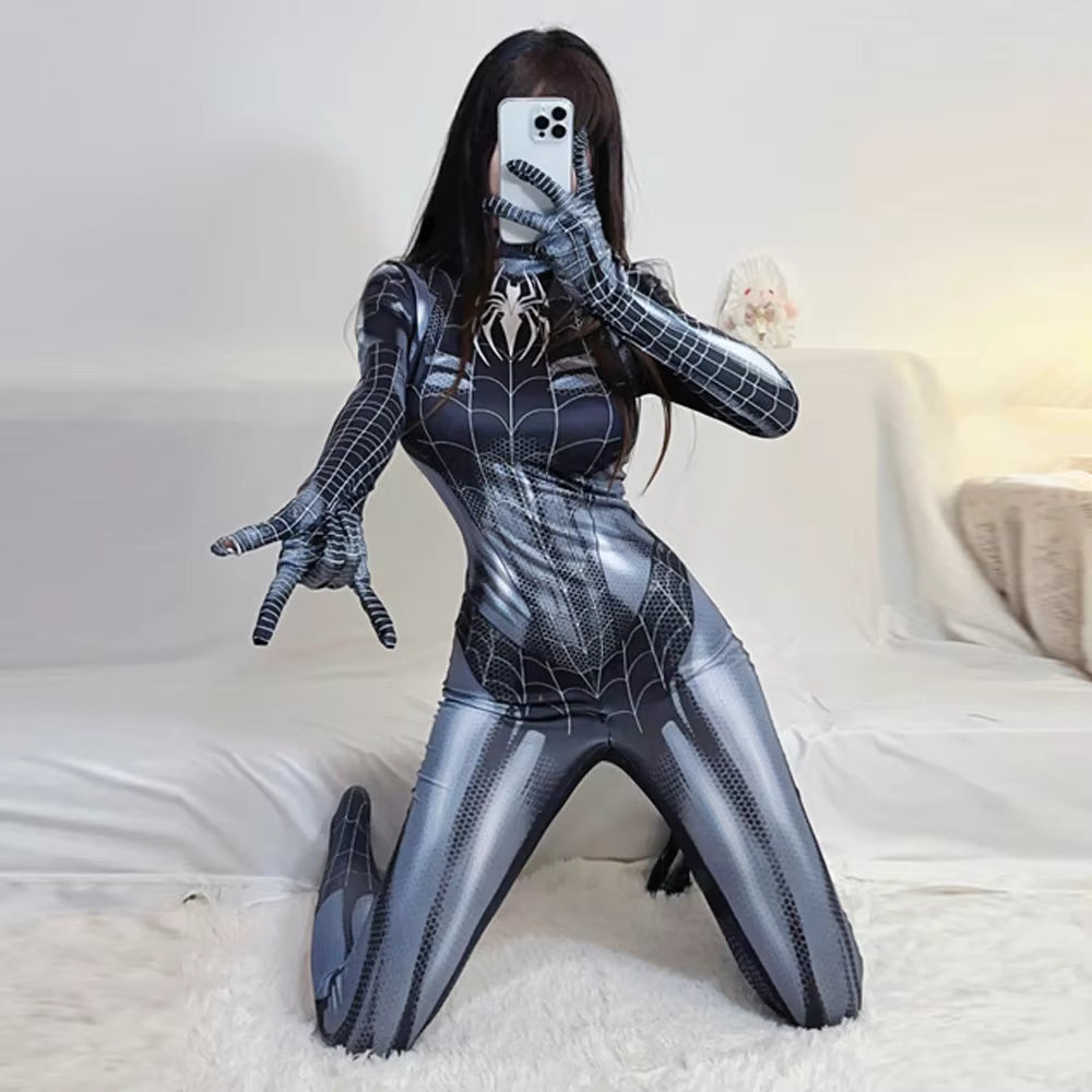 Spider Man Cosplay Bodysuit – Women & Girls Avengers / Venom Style