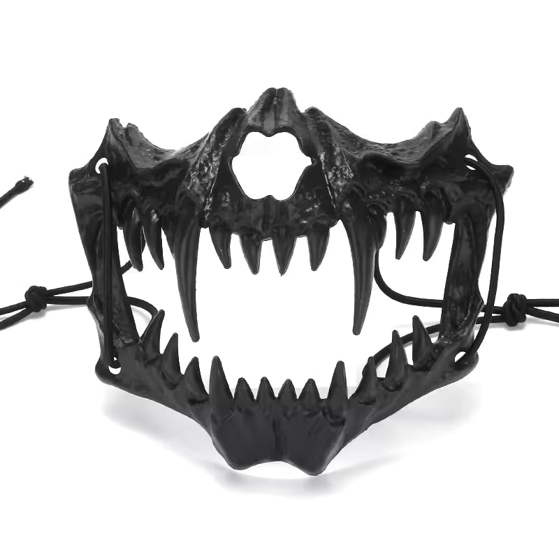 Fierce Half Face Mask Collection — Dragon, Wolf, Tengu & Skull Styles