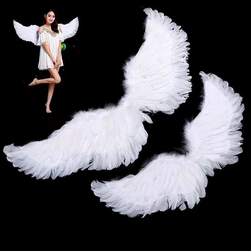 Ethereal Angel Feather Wings – Kids & Adult Party Cosplay Wings