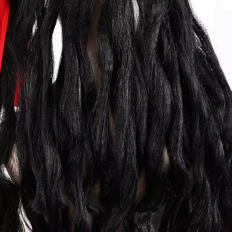 Pirate Captain Jack Sparrow Wig and Hat Set – Cosplay Accessory for Adults