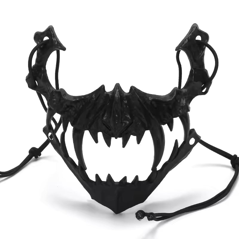 Fierce Half Face Mask Collection — Dragon, Wolf, Tengu & Skull Styles
