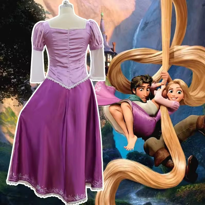 Rapunzel Long-Hair Princess Cosplay Costume