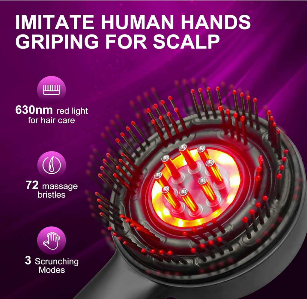 Multi Functional Scalp Massager, Red Light Head Massager Scalp