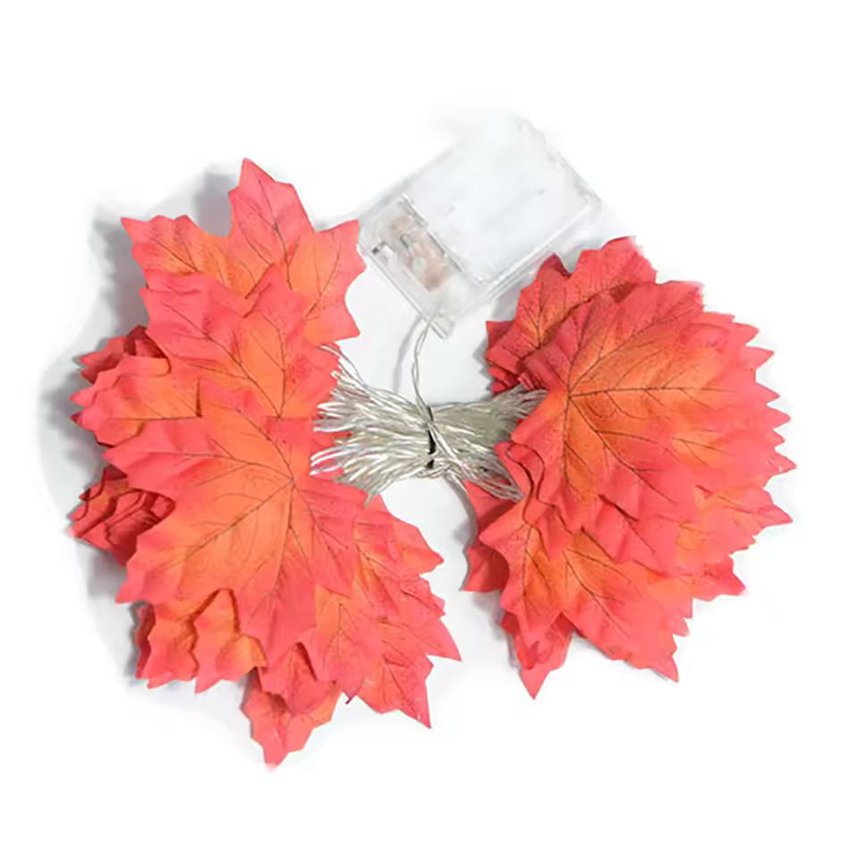 Maple Lantern Garland LED String Lights – Halloween / Home Decor